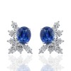 14,54 Ct. Diamond Sapphire Earring